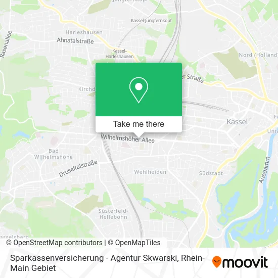 Карта Sparkassenversicherung - Agentur Skwarski