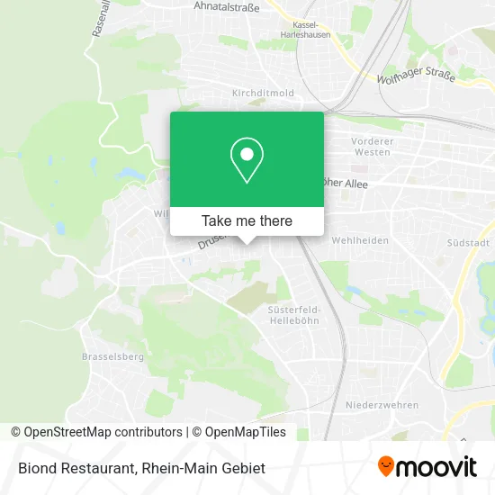 Карта Biond Restaurant