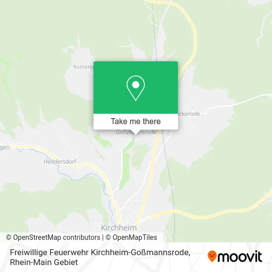 Карта Freiwillige Feuerwehr Kirchheim-Goßmannsrode