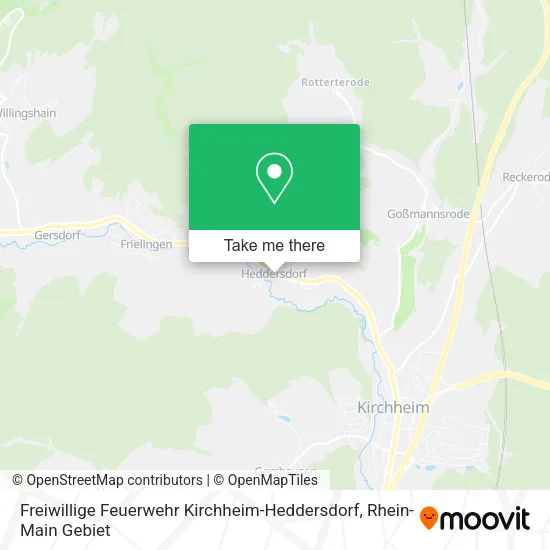 Карта Freiwillige Feuerwehr Kirchheim-Heddersdorf