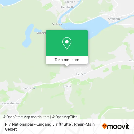 Карта P 7 Nationalpark-Eingang „Trifthütte“