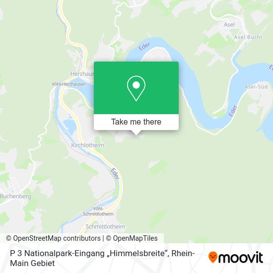 Карта P 3 Nationalpark-Eingang „Himmelsbreite“