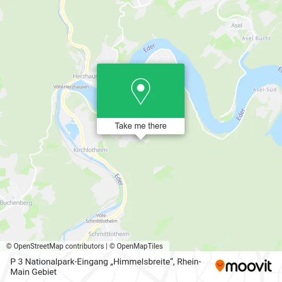 Карта P 3 Nationalpark-Eingang „Himmelsbreite“