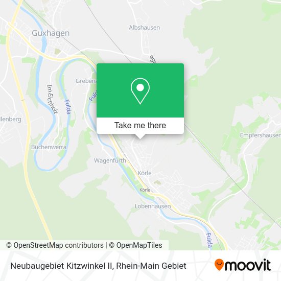 Карта Neubaugebiet Kitzwinkel II