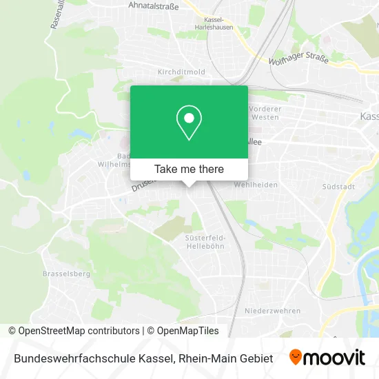 Карта Bundeswehrfachschule Kassel