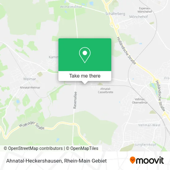 Карта Ahnatal-Heckershausen