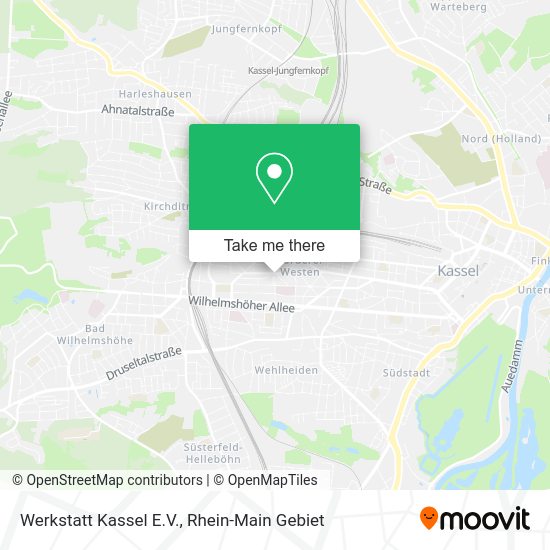 Карта Werkstatt Kassel E.V.