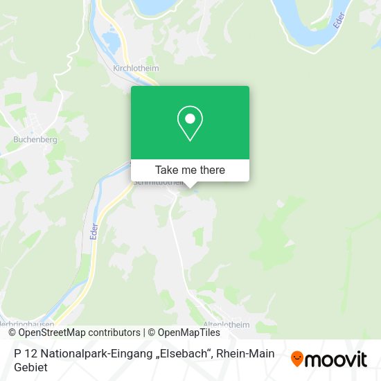 Карта P 12 Nationalpark-Eingang „Elsebach“