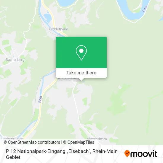 Карта P 12 Nationalpark-Eingang „Elsebach“