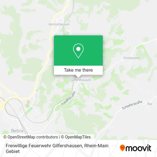 Карта Freiwillige Feuerwehr Gilfershausen