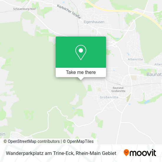 Карта Wanderparkplatz am Trine-Eck