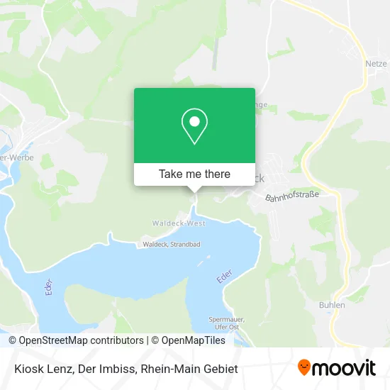 Карта Kiosk Lenz, Der Imbiss