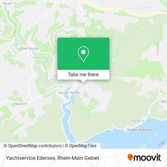 Карта Yachtservice Edersee