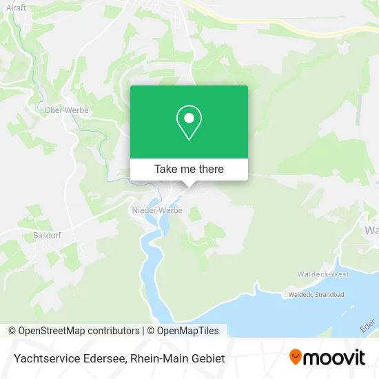 Карта Yachtservice Edersee
