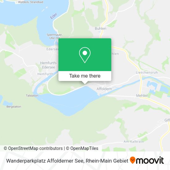 Карта Wanderparkplatz Affolderner See