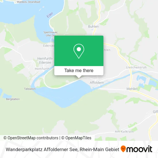 Карта Wanderparkplatz Affolderner See