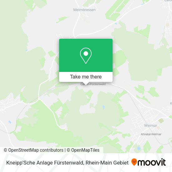 Карта Kneipp'Sche Anlage Fürstenwald