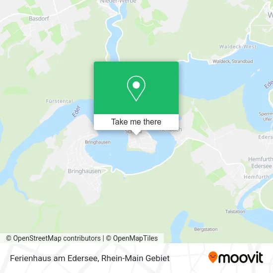Карта Ferienhaus am Edersee