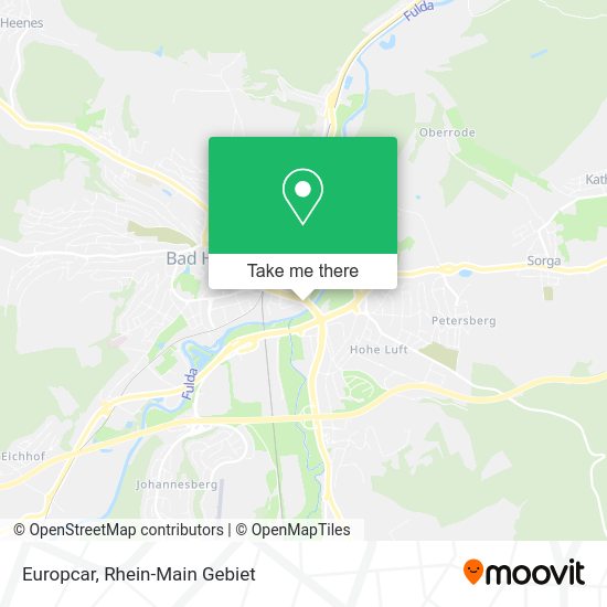 Карта Europcar
