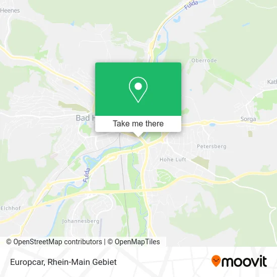Карта Europcar