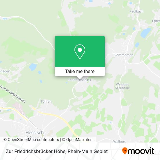 Карта Zur Friedrichsbrücker Höhe