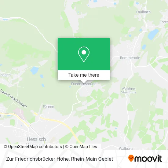 Карта Zur Friedrichsbrücker Höhe