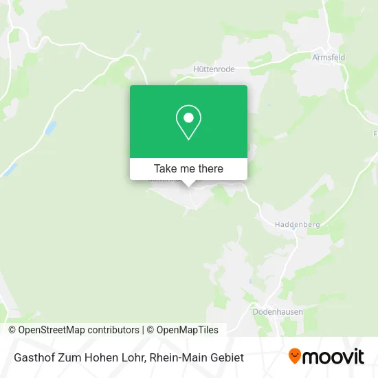 Gasthof Zum Hohen Lohr map