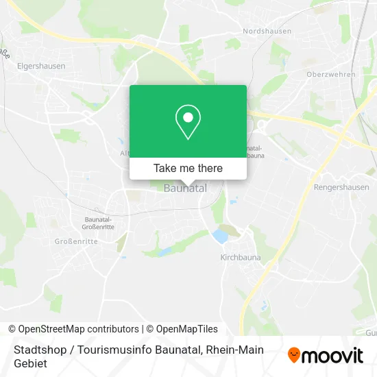 Карта Stadtshop / Tourismusinfo Baunatal