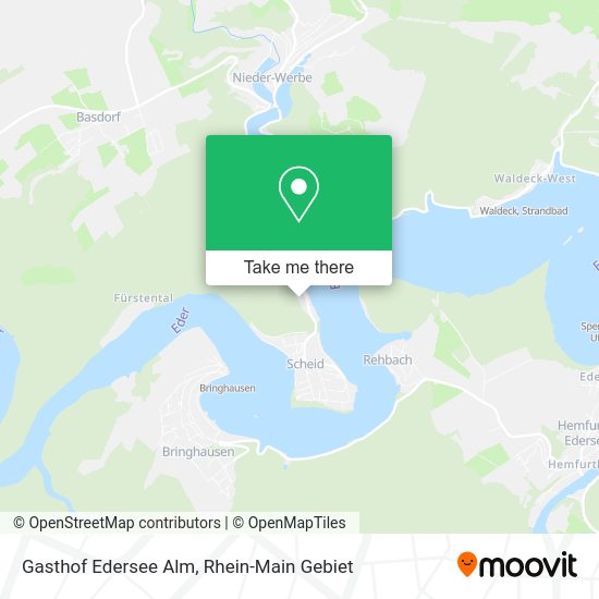 Карта Gasthof Edersee Alm