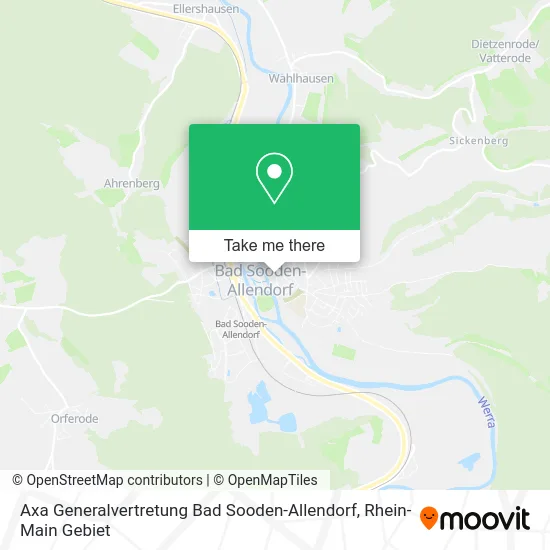 Карта Axa Generalvertretung Bad Sooden-Allendorf