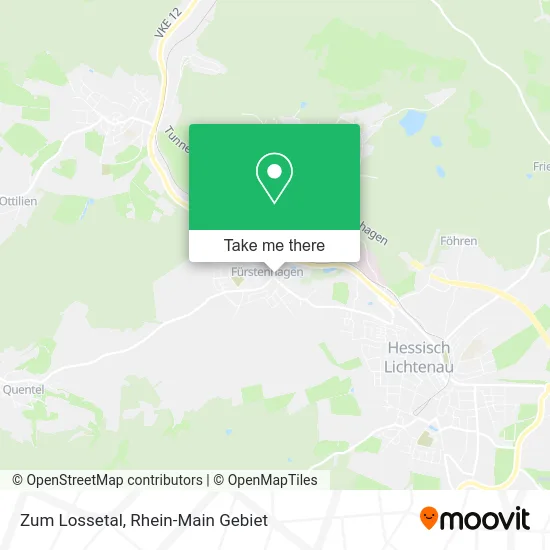 Карта Zum Lossetal