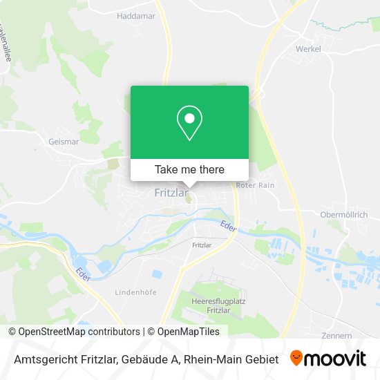 Карта Amtsgericht Fritzlar, Gebäude A