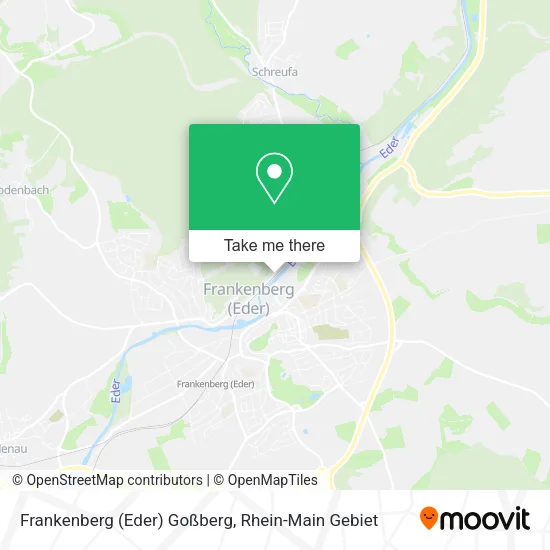 Карта Frankenberg (Eder) Goßberg