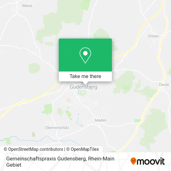 Карта Gemeinschaftspraxis Gudensberg