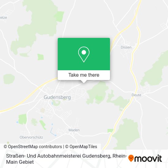 Карта Straßen- Und Autobahnmeisterei Gudensberg