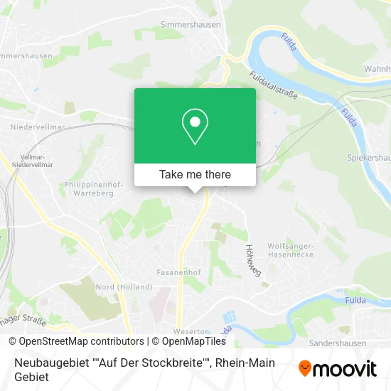 Карта Neubaugebiet ""Auf Der Stockbreite""