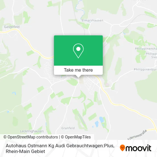 Карта Autohaus Ostmann Kg Audi Gebrauchtwagen:Plus
