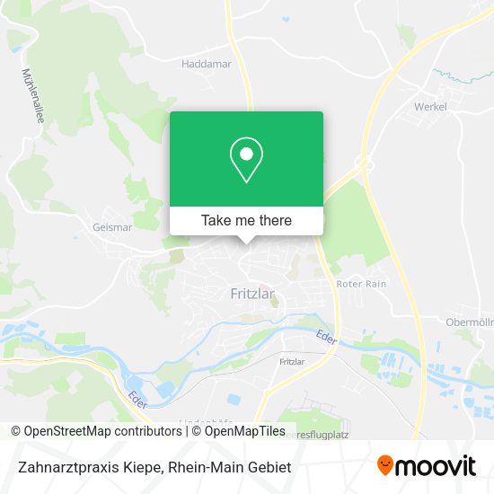 Карта Zahnarztpraxis Kiepe