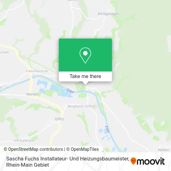 Карта Sascha Fuchs Installateur- Und Heizungsbaumeister