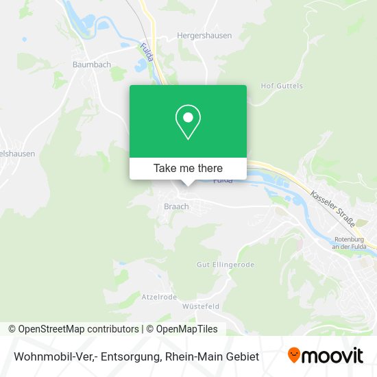 Карта Wohnmobil-Ver,- Entsorgung