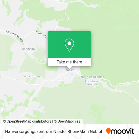 Карта Nahversorgungszentrum Nieste