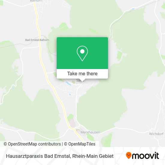 Карта Hausarztparaxis Bad Emstal