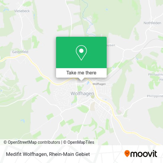 Карта Medifit Wolfhagen