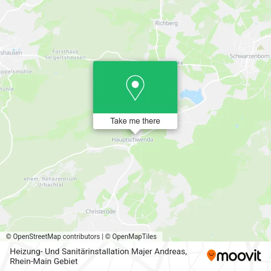 Карта Heizung- Und Sanitärinstallation Majer Andreas