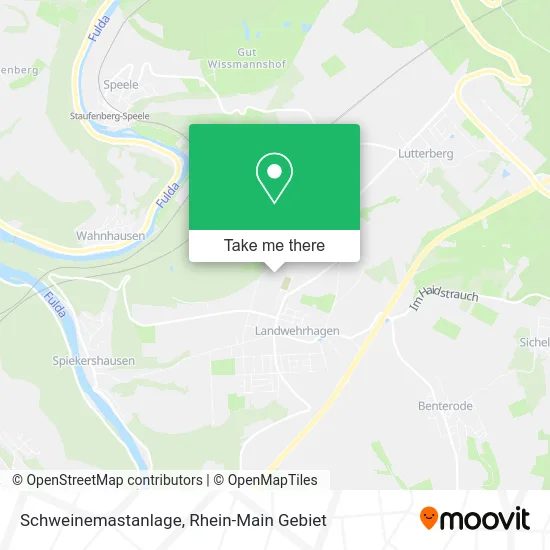 Карта Schweinemastanlage