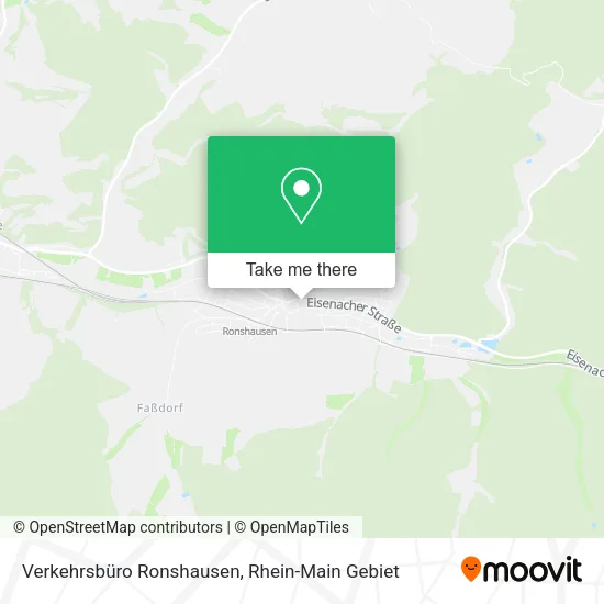 Карта Verkehrsbüro Ronshausen