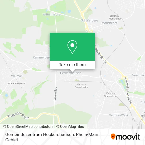 Карта Gemeindezentrum Heckershausen