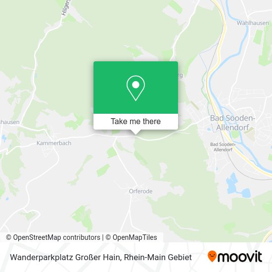 Карта Wanderparkplatz Großer Hain