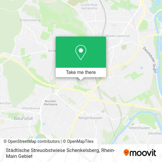 Карта Städtische Streuobstwiese Schenkelsberg