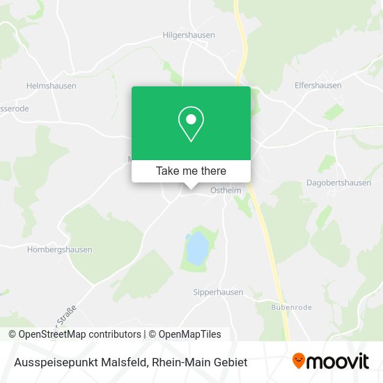 Карта Ausspeisepunkt Malsfeld